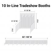 Trade Show Booth Package - 10 "In Line" Trade Show Booths