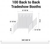 Trade Show Booth Package - 100 "Back-to-Back" Trade Show Booths