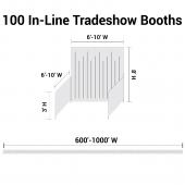 Trade Show Booth Package - 100 "In Line" Trade Show Booths