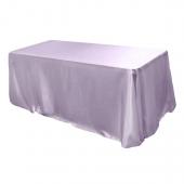 Sleek Satin Tablecloth 90"x132" Rectangular - Lavender