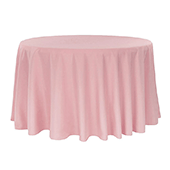 108" Round 200 GSM Polyester Tablecloth - Dusty Rose/Mauve
