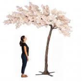 11 Feet Tall Grand Arch Fake Flowering Cherry Blossom Tree - Blush/Light Pink - Interchangeable Branches!