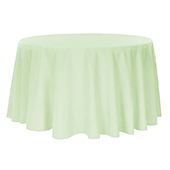 120" Round 200 GSM Polyester Tablecloth - Sage Green
