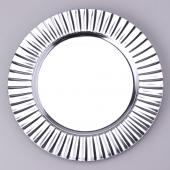 Decostar™ Plastic Charger Plate 13"- Shiny Foil Finish - Silver - 24 Pieces