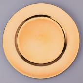 Decostar™ Plastic Charger Plate 13" - Gold - 24 Pieces