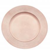 Decostar™ Plastic Charger Plate 13" - Rose Gold - 24 Pieces