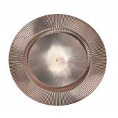Decostar™ 13in Plastic Charger Plate - Rose Gold - 24 Pack