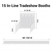 Trade Show Booth Package - 15 "In Line" Trade Show Booths