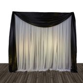 Economy 1 Panel Valance Backdrop 8ft Tall or 8ft-10ft Tall