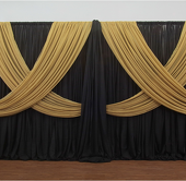 Premium Criss-Cross Curtain 2 Panel Backdrop - Height: 6-10ft