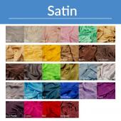 *FR* 16ft Tall Satin Drape Panel by Eastern Mills (59" Wide) w/ 4" Sewn Rod Pocket in Choice of Colors