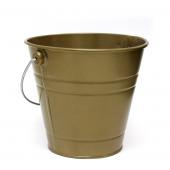 Decostar™ Metal Pail Bucket 5½ "- Gold - 12 Pieces