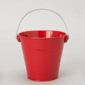 Decostar™ Metal Pail Bucket 5½ "- Red - 12 Pieces