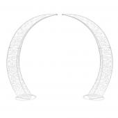 Metal Arch 2pc Set 10'6" x 8'2" - White