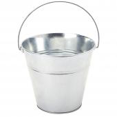 Decostar™ Tin Metal Pail Bucket - 6 Pieces - Silver