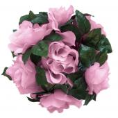 Decostar™Large Flower Candle Rings 9" - 12 Pieces - Pink