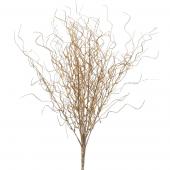 Decostar™ Glittered Curly Willow Bunch 21" - 24 Pieces - Gold