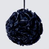 Decostar™ Rose Silk Flower Pomander Kissing Ball 10" - Black