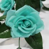 Decostar™ Artificial Rose Garland 78" Aqua