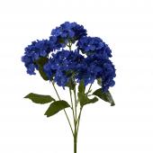Artificial Hydrangea Bouquet 22½" Royal Blue
