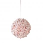 Foam Rose Ball 10" - Blush