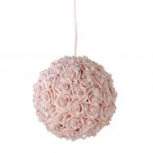 Foam Rose Ball 12" - 6 Pieces - Blush