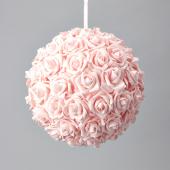Decostar™ Foam Rose Ball 12"  - 6 Pieces - Pink