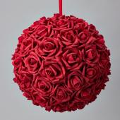 Decostar™ Foam Rose Ball 14" - Red