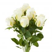 Decostar™ Artificial Rose Branch 10 x 18¼"  White
