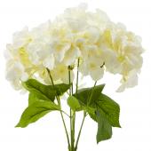 18" Ivory Artificial Hydrangea Bouquet