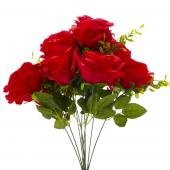 19" Red Artificial Flower Bouquet