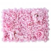 Decostar™ Pink Artificial Mixed Flower Mat