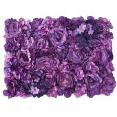 Decostar™ Purple Artificial Mixed Flower Mat