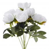 Decostar™ Artificial Flower Bouquet - White Peony