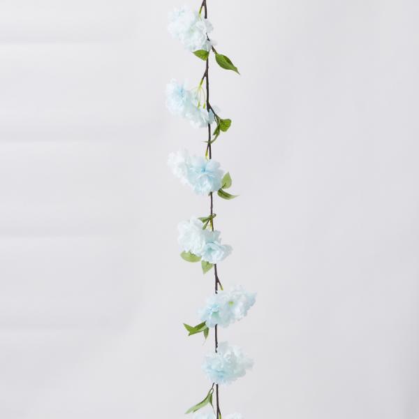 Blue 68" Artificial Flower Garland 12 Garlands