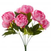 Artificial English Rose Bunch 18½" Pink