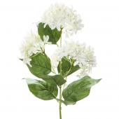 Decostar™ Artificial Hydrangea Type Flower Bunch 35" White