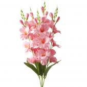 Artificial Flower w/ Greenery Stem Pink