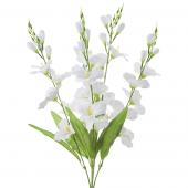 Artificial Flower Stem w/ Greenery White