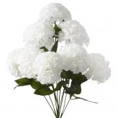Decostar™ Artificial Hydrangea Flower Bunch - 20" White