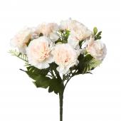Artificial Carnation Flower Bunch - Blush