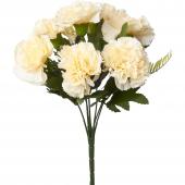 Decostar™ Artificial Carnation Flower Bunch - Ivory