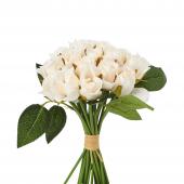 Artificial Rose Bud - 20 Individual Roses! - White