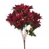 Decostar™ Artificial African Daisies Sunflower 18" - Burgundy