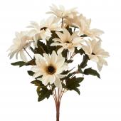 Artificial African Daisies Sunflower 18" - White