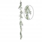 Decostar™ Artificial Weeping Willow Garland 72" - Frost Green