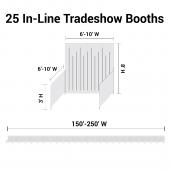Trade Show Booth Package - 25 "In Line" Trade Show Booths