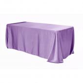 Sleek Satin Tablecloth 90"x132" Rectangular - Victorian Lilac/Wisteria