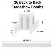Trade Show Booth Package - 26 "Back-to-Back" Trade Show Booths