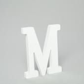 Decostar™ Wood Letter - M  - 5"- 24 Pieces